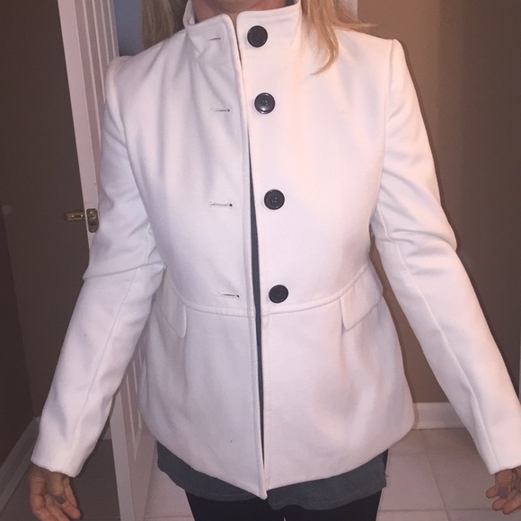 Old Navy Jackets & Blazers - White old navy pea coat